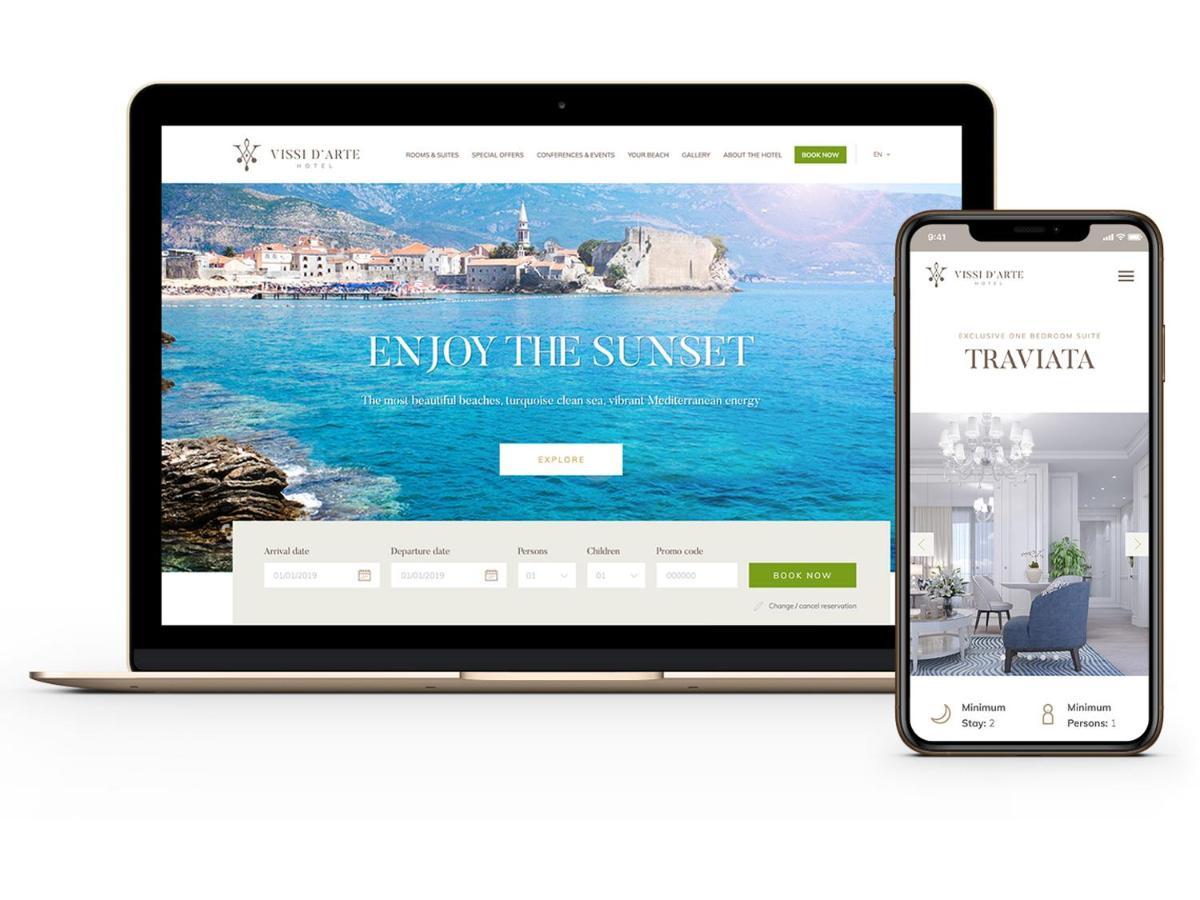 Boutique Hotel Vissi D'Arte Budva Dış mekan fotoğraf